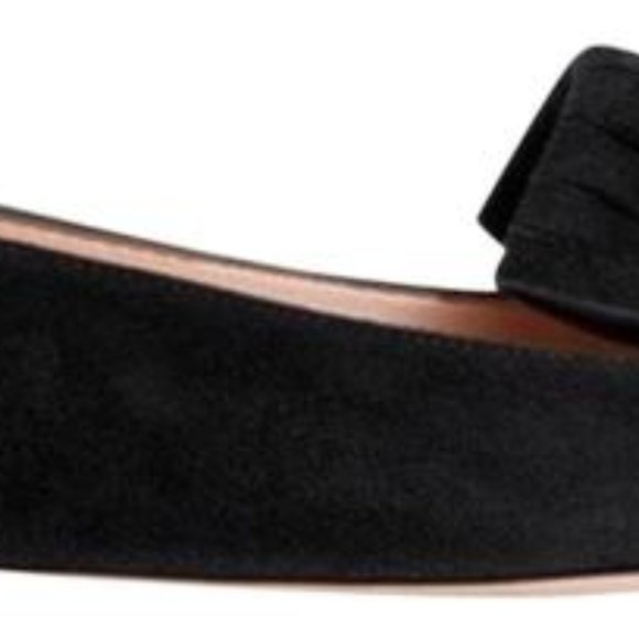 Gucci GG Marmont Suede Flats in Black - Picture 2 of 3